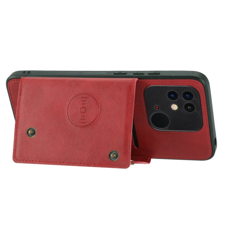 For Xiaomi Poco C40 Double Buckle Magnetic Phone Case