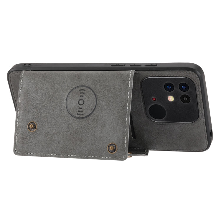 For Xiaomi Poco C40 Double Buckle Magnetic Phone Case