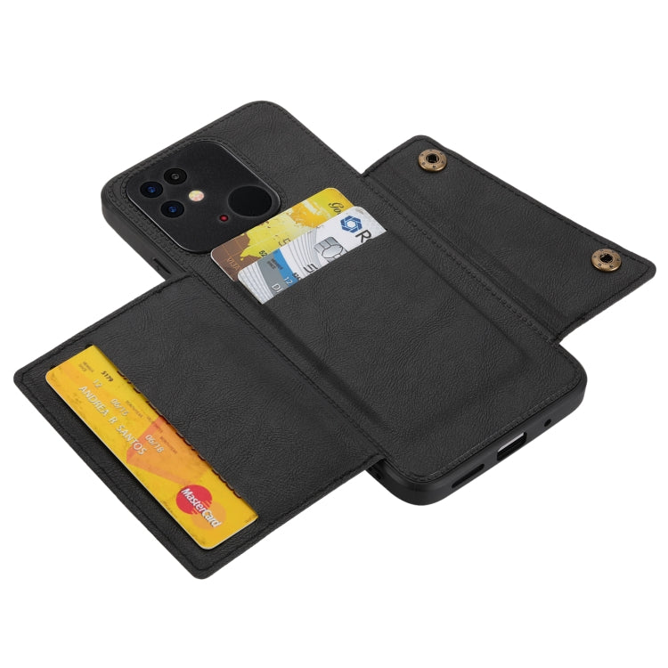 For Xiaomi Poco C40 Double Buckle Magnetic Phone Case