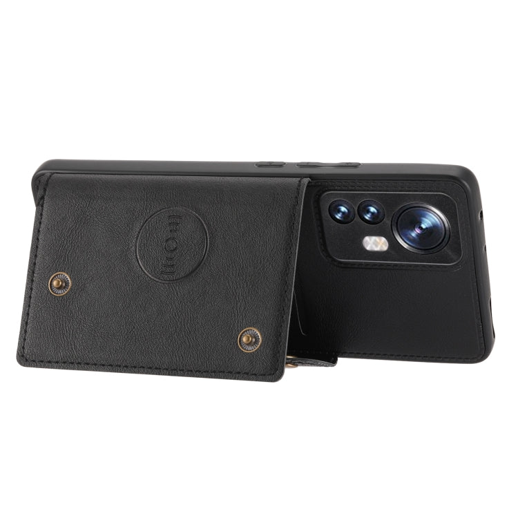 For Xiaomi 12 Lite Double Buckle Magnetic Phone Case