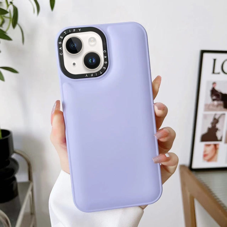 For iPhone 14 Liquid Silicone Bread Bubble Phone Case