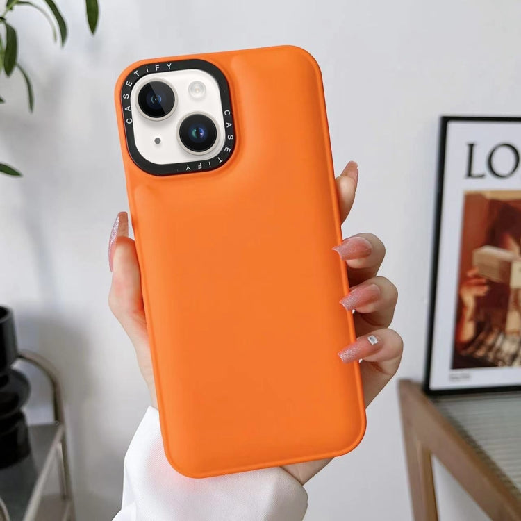 For iPhone 14 Liquid Silicone Bread Bubble Phone Case