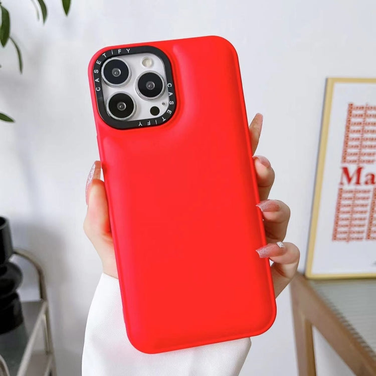 For iPhone 13 Pro Max Liquid Silicone Bread Bubble Phone Case
