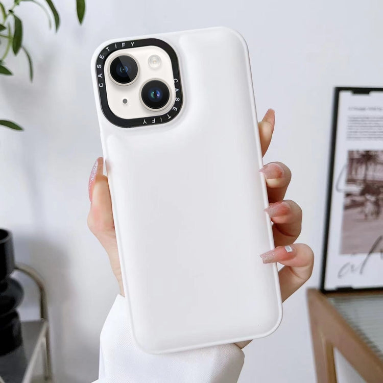 For iPhone 13 Liquid Silicone Bread Bubble Phone Case