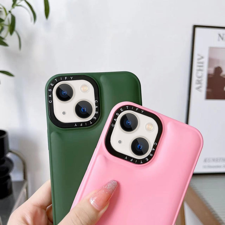 For iPhone 13 Liquid Silicone Bread Bubble Phone Case