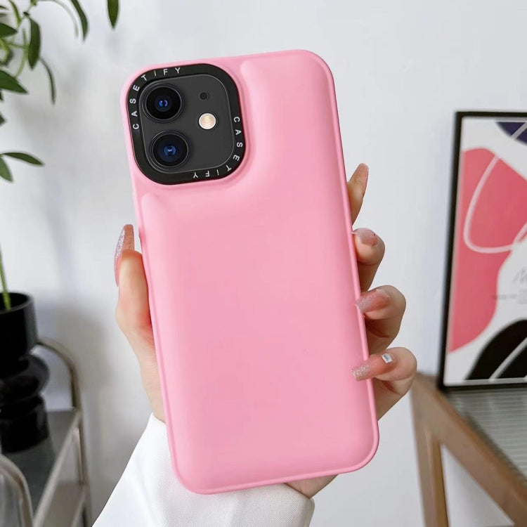 For iPhone 12 Liquid Silicone Bread Bubble Phone Case