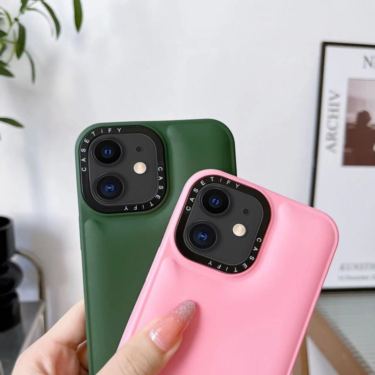 For iPhone 12 Liquid Silicone Bread Bubble Phone Case