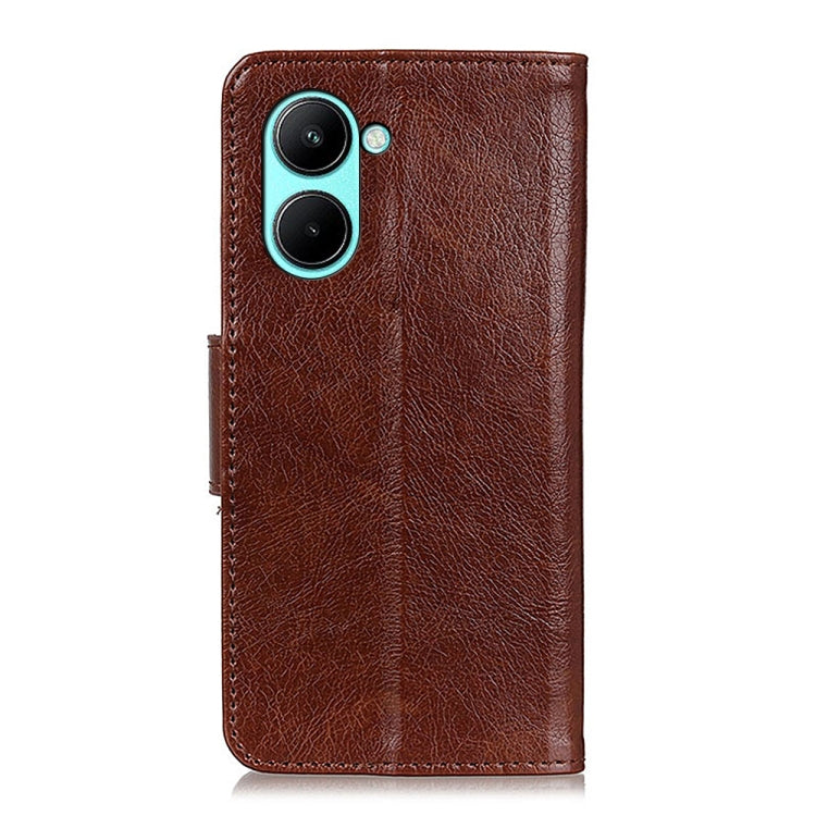 For Realme C33 4G Nappa Texture Horizontal Flip Leather Phone Case