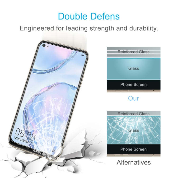 For Huawei Nova 6 se 0.26mm 9H Surface Hardness 2.5D Explosion-proof Tempered Glass Non-full Screen Film