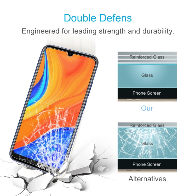 For Huawei Y6s 0.26mm 9H Surface Hardness 2.5D Explosion-proof Tempered Glass Non-full Screen Film