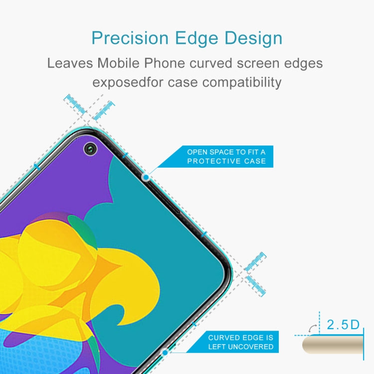 For Huawei Honor Play 4T 0.26mm 9H Surface Hardness 2.5D Explosion-proof Tempered Glass Non-full Screen Film