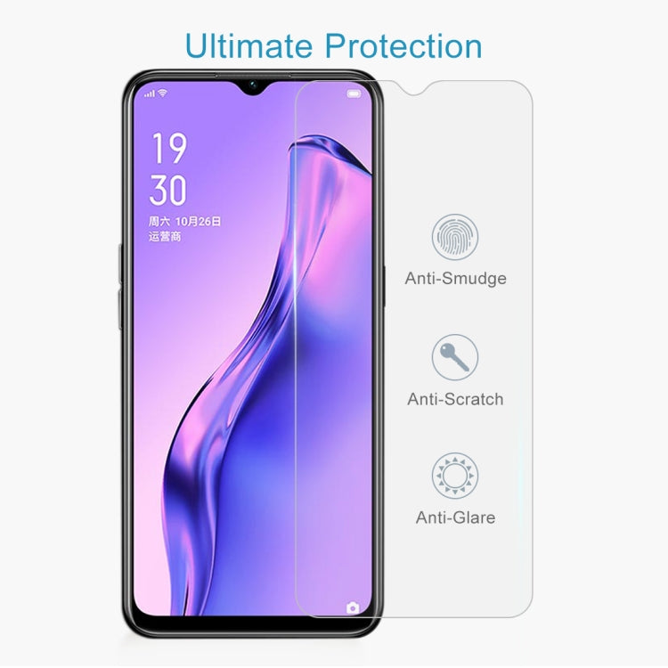 For OPPO A31 0.26mm 9H Surface Hardness 2.5D Explosion-proof Tempered Glass Non-full Screen Film