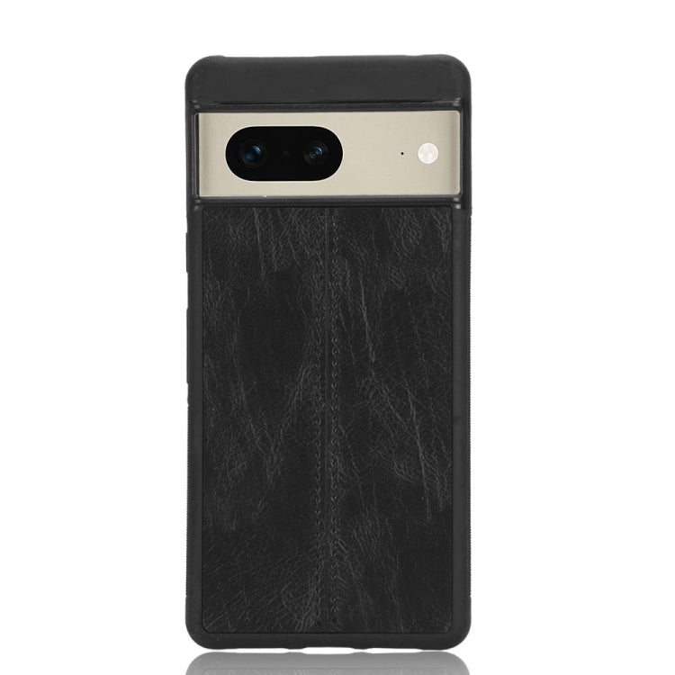 For Google Pixel 7 5G Shockproof Sewing Cow Skin Texture PC + PU + TPU Case