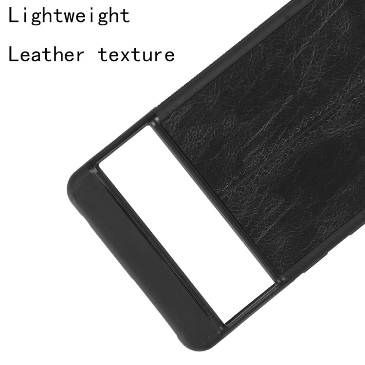 For Google Pixel 7 5G Shockproof Sewing Cow Skin Texture PC + PU + TPU Case