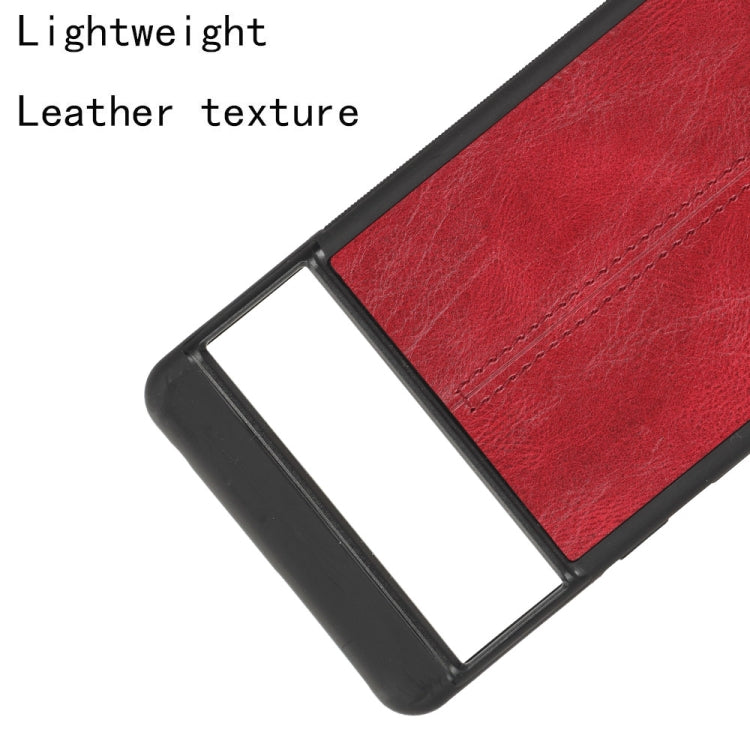 For Google Pixel 7 5G Shockproof Sewing Cow Skin Texture PC + PU + TPU Case
