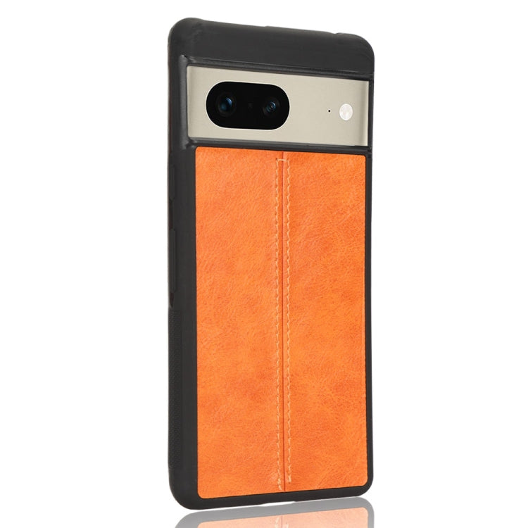 For Google Pixel 7 5G Shockproof Sewing Cow Skin Texture PC + PU + TPU Case