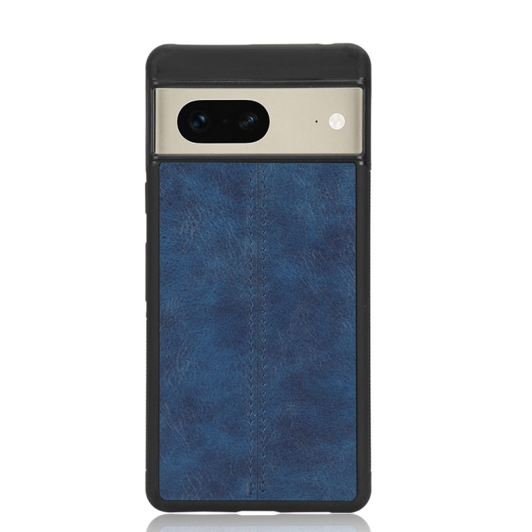 For Google Pixel 7 5G Shockproof Sewing Cow Skin Texture PC + PU + TPU Case