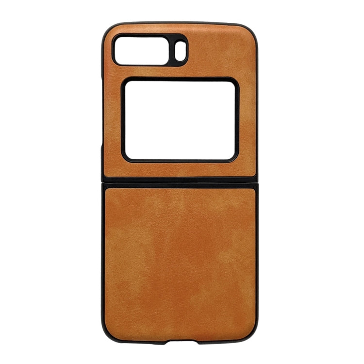 For Motorola Moto Razr 2022 Two-color Litchi Texture PU Phone Case