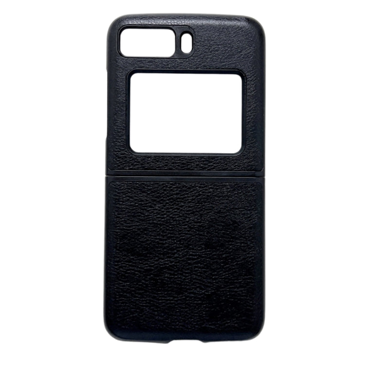 For Motorola Moto Razr 2022 Two-color Litchi Texture PU Phone Case