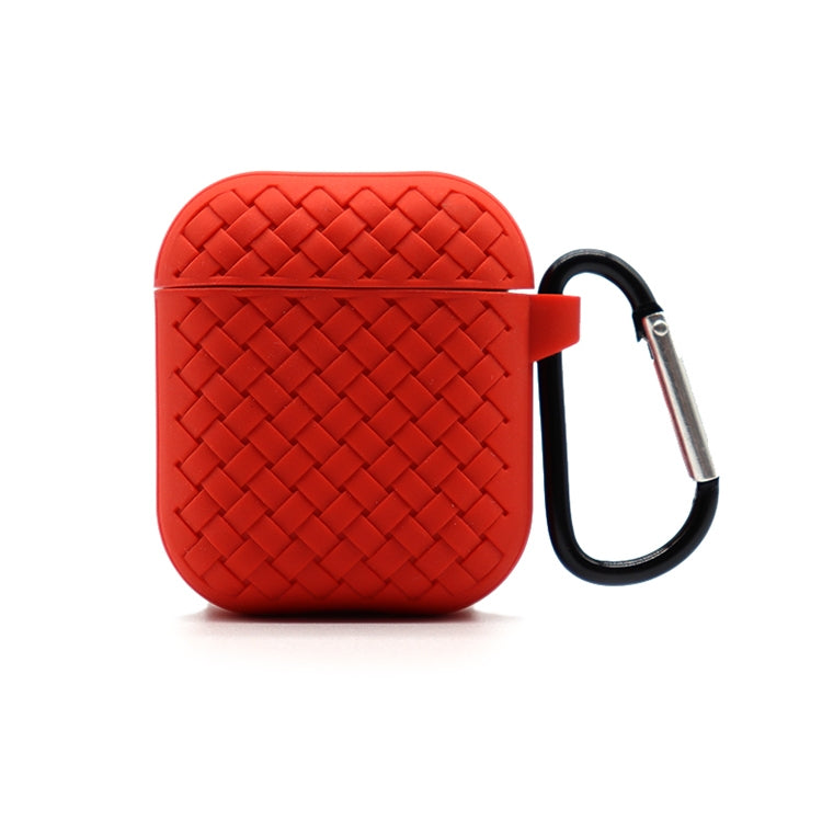 For AirPods 2 / 1 Weave Texture TPU Protective Case
