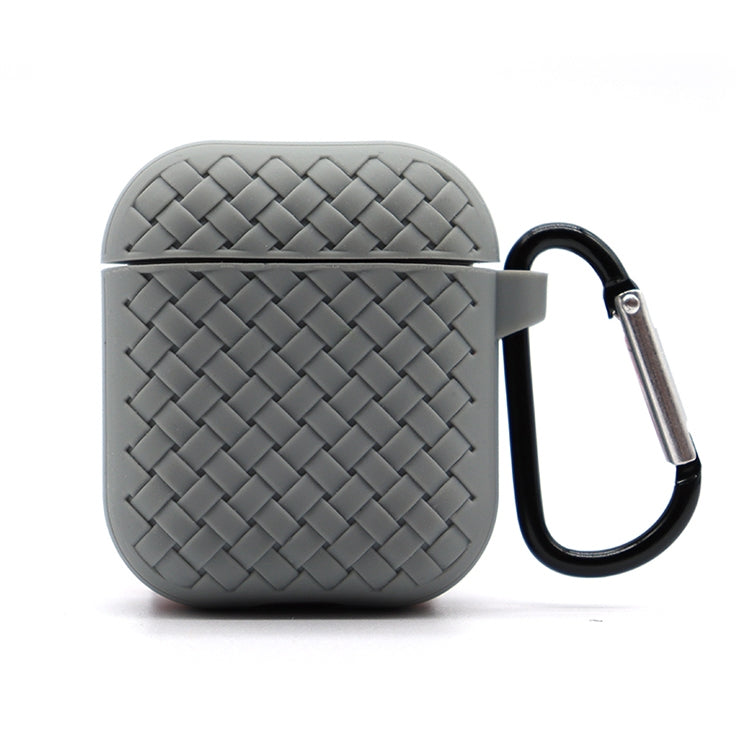 For AirPods 2 / 1 Weave Texture TPU Protective Case