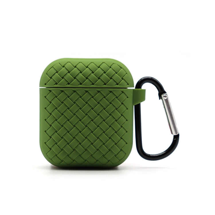 For AirPods 2 / 1 Weave Texture TPU Protective Case