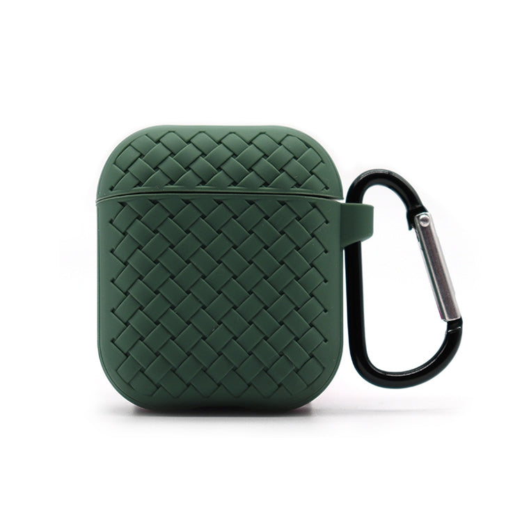For AirPods 2 / 1 Weave Texture TPU Protective Case