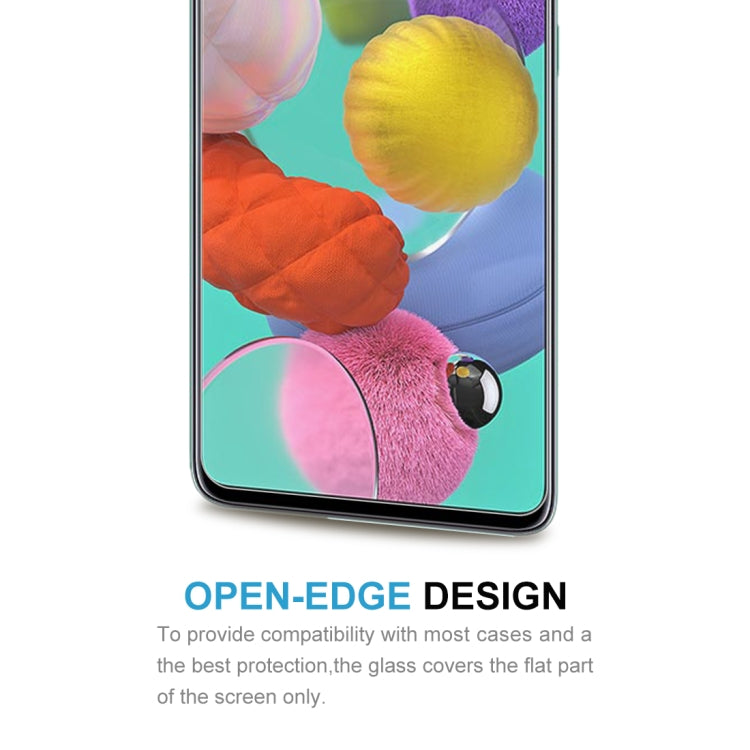 For Galaxy A51 10 PCS 0.26mm 9H Surface Hardness 2.5D Explosion-proof Tempered Glass Non-full Screen Film