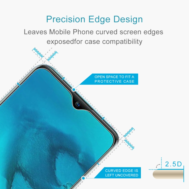 For Vivo Y11 10 PCS 0.26mm 9H Surface Hardness 2.5D Explosion-proof Tempered Glass Non-full Screen Film