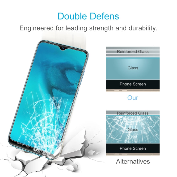 For Vivo Y11 10 PCS 0.26mm 9H Surface Hardness 2.5D Explosion-proof Tempered Glass Non-full Screen Film