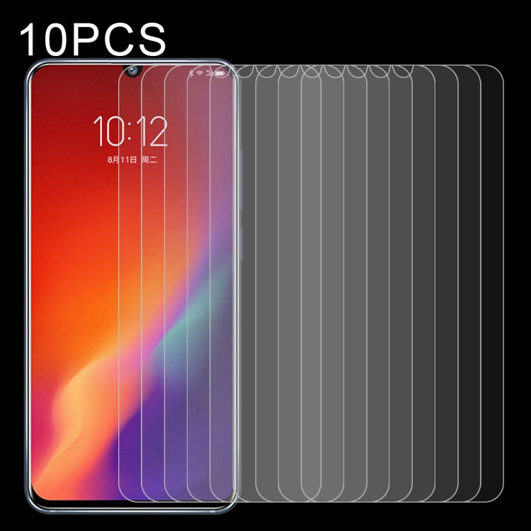 For Lenovo Z6 10 PCS 0.26mm 9H Surface Hardness 2.5D Explosion-proof Tempered Glass Non-full Screen Film