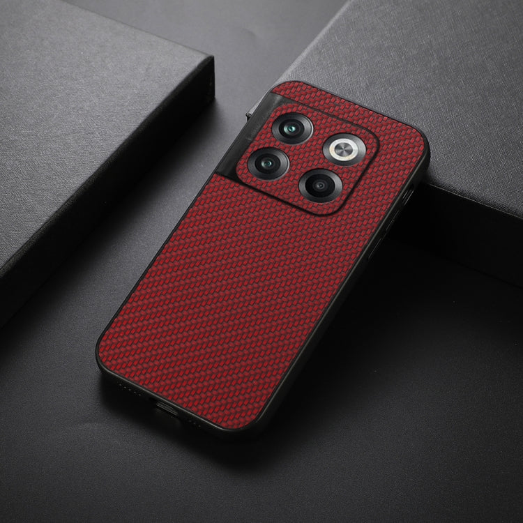 For OnePlus Ace Pro / 10T Carbon Fiber Texture PU Phone Case
