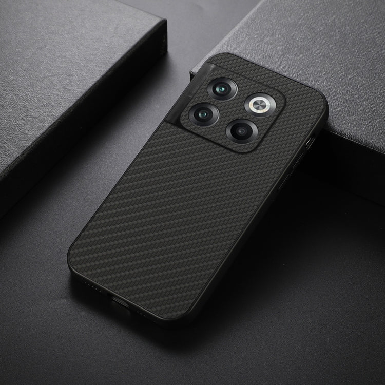 For OnePlus Ace Pro / 10T Carbon Fiber Texture PU Phone Case