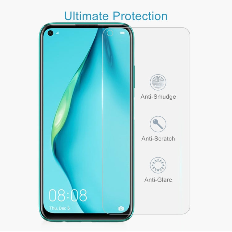 10 PCS 0.26mm 9H Surface Hardness 2.5D Explosion-proof Tempered Glass Non-full Screen Film For Huawei P40 Lite
