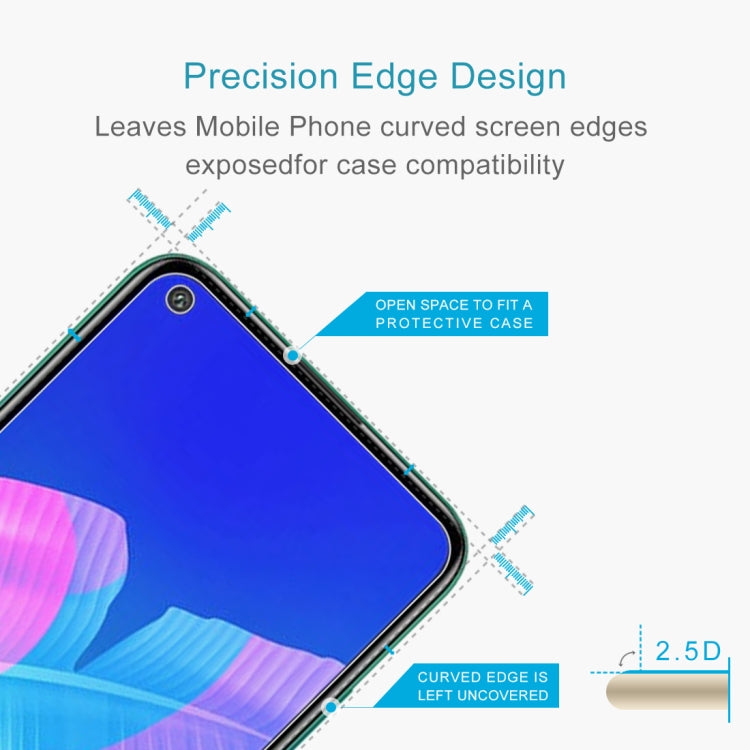 10 PCS 0.26mm 9H Surface Hardness 2.5D Explosion-proof Tempered Glass Non-full Screen Film For Huawei Y7p