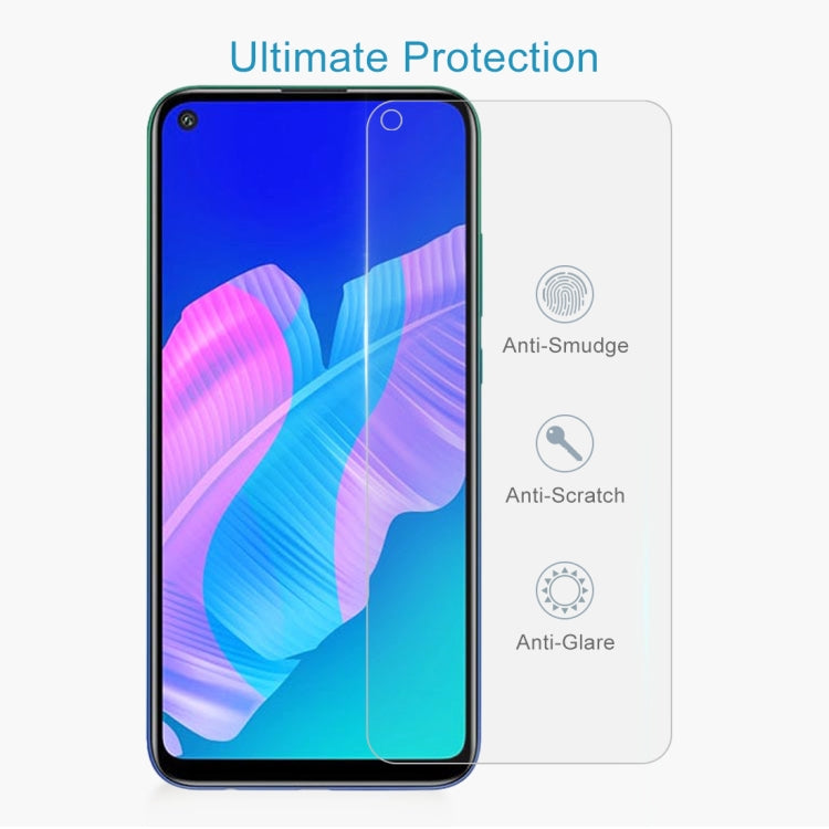 10 PCS 0.26mm 9H Surface Hardness 2.5D Explosion-proof Tempered Glass Non-full Screen Film For Huawei Y7p