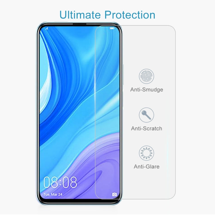 10 PCS 0.26mm 9H Surface Hardness 2.5D Explosion-proof Tempered Glass Non-full Screen Film For Huawei Y9s