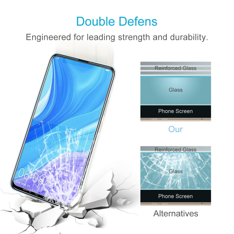 10 PCS 0.26mm 9H Surface Hardness 2.5D Explosion-proof Tempered Glass Non-full Screen Film For Huawei Y9s