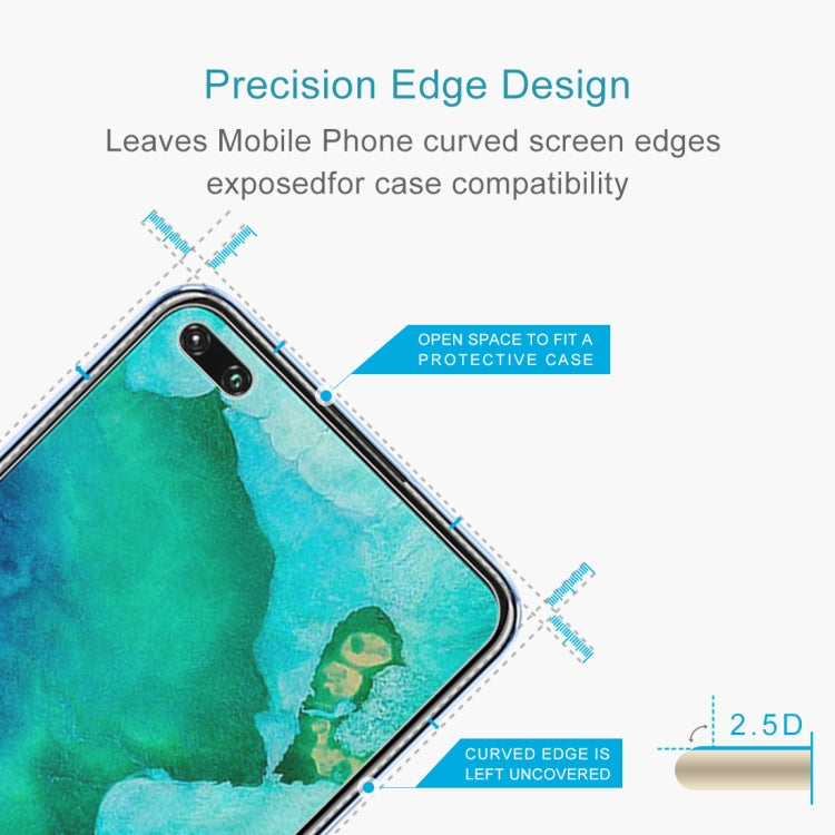 10 PCS 0.26mm 9H Surface Hardness 2.5D Explosion-proof Tempered Glass Non-full Screen Film For Huawei Honor V30