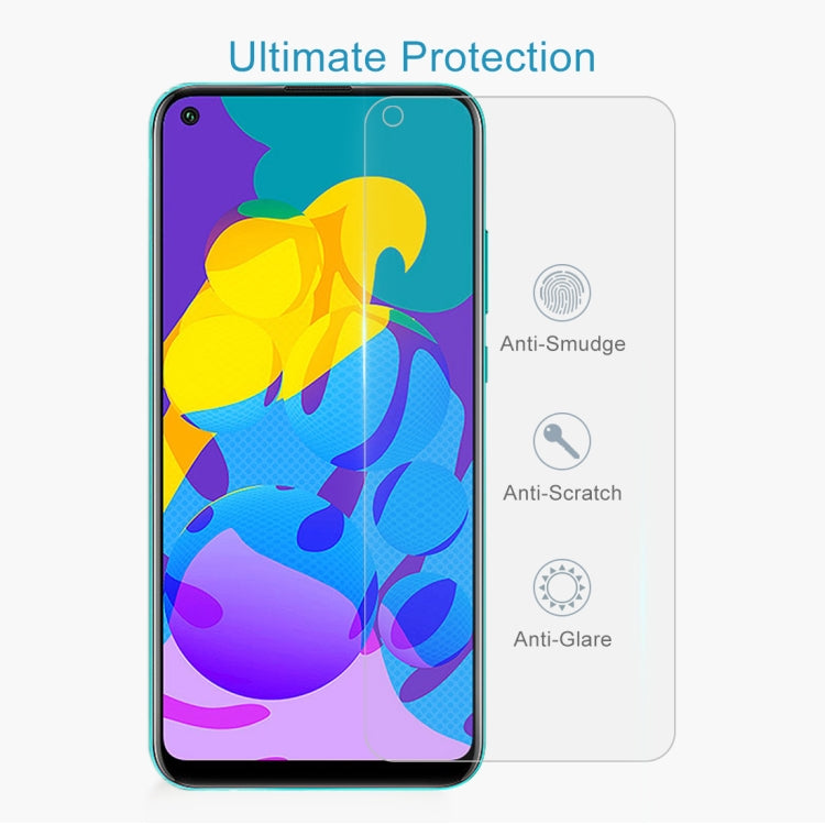 10 PCS 0.26mm 9H Surface Hardness 2.5D Explosion-proof Tempered Glass Non-full Screen Film For Huawei Honor Play 4T