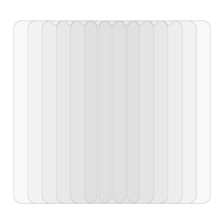 10 PCS 0.26mm 9H Surface Hardness 2.5D Explosion-proof Tempered Glass Non-full Screen Film For OPPO A91