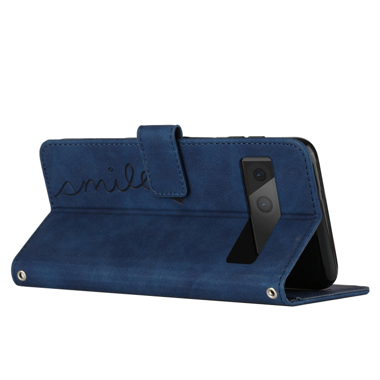 For Google Pixel 7 Skin Feel Heart Pattern Leather Phone Case