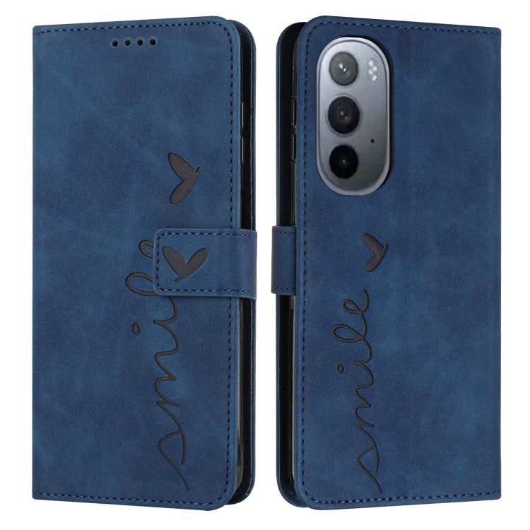 For Motorola Edge 30 Ultra 5G/X30 Pro 5G Skin Feel Heart Pattern Leather Phone Case
