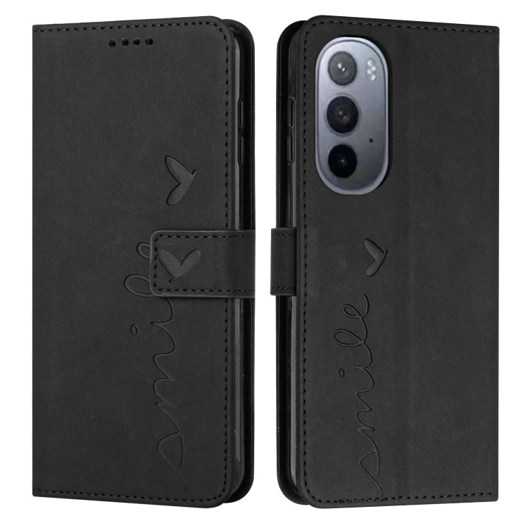 For Motorola Edge 30 Ultra 5G/X30 Pro 5G Skin Feel Heart Pattern Leather Phone Case