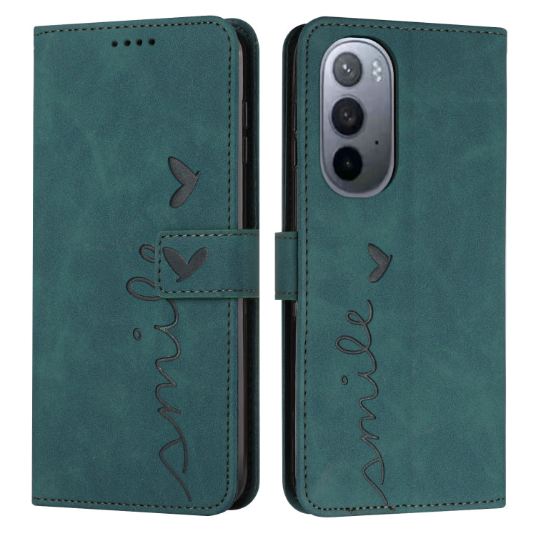 For Motorola Edge 30 Ultra 5G/X30 Pro 5G Skin Feel Heart Pattern Leather Phone Case