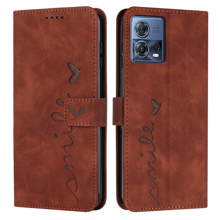 For Motorola Moto S30 Pro 5G/Edge 30 Fusion 5G Skin Feel Heart Pattern Leather Phone Case