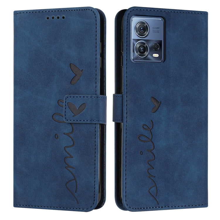 For Motorola Moto S30 Pro 5G/Edge 30 Fusion 5G Skin Feel Heart Pattern Leather Phone Case