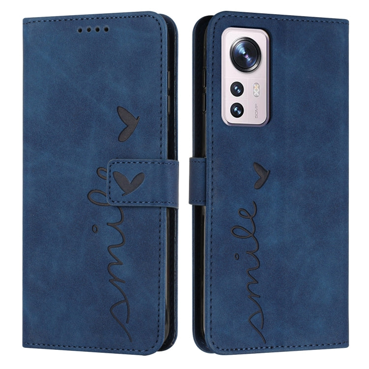 For Xiaomi 12 Lite Skin Feel Heart Pattern Leather Phone Case