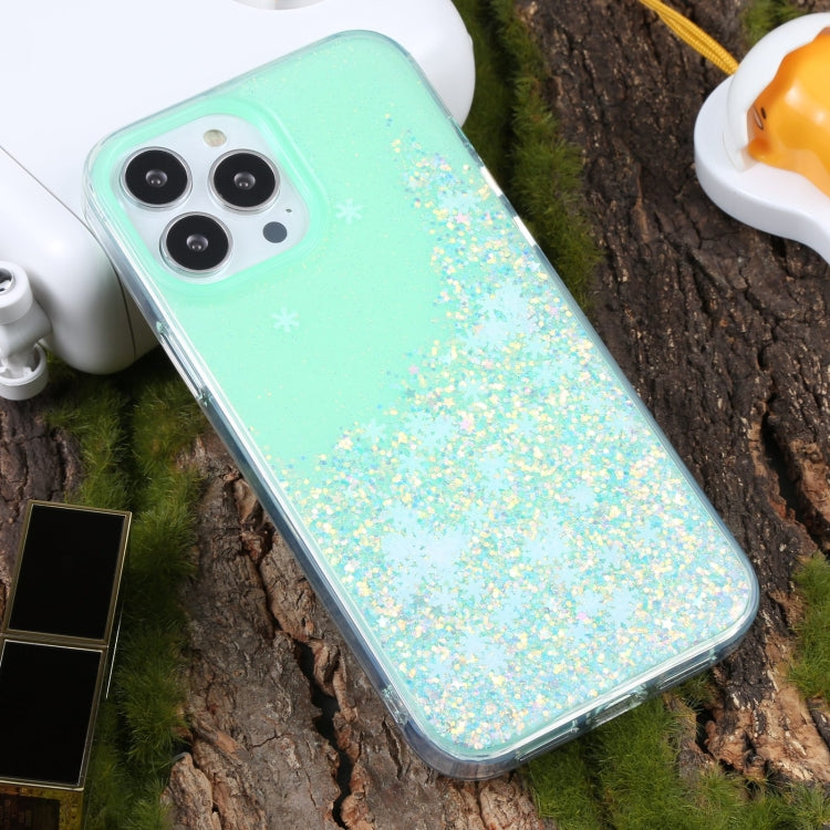 For iPhone 14 Pro Max DFANS DESIGN Snowflake Starlight Shining Phone Case