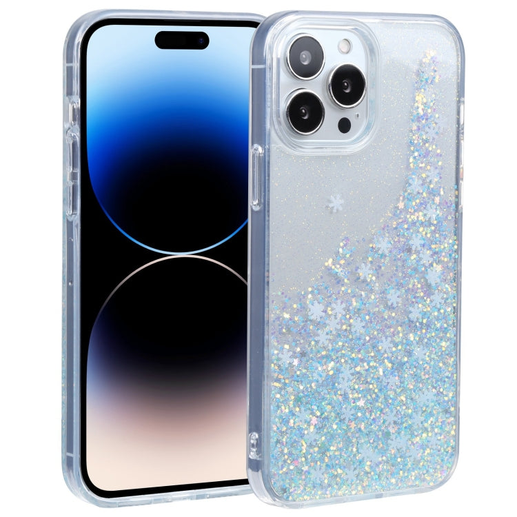 For iPhone 14 Pro Max DFANS DESIGN Snowflake Starlight Shining Phone Case